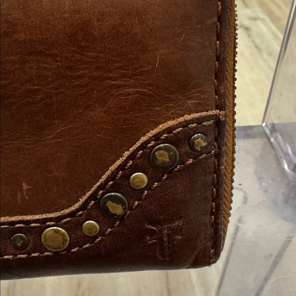 Frye Melissa studded Leather Zippered Wallet - Picture 2 of 5